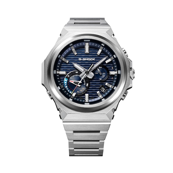 Men's Casio G-Shock G-Steel Analog Tough Solar Watch with Navy Blue Dial (Model: Gstb1000D-2A)
