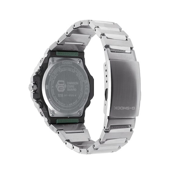 Men's Casio G-Shock G-Steel Analog Tough Solar Watch with Green Dial (Model: Gstb1000D-3A)