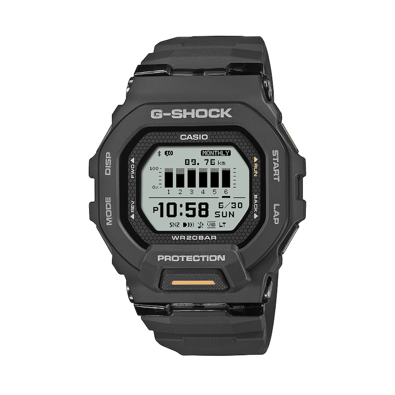 Main Image 1 of Casio G-Shock MOVE Tracker Digital Watch with Black Dial and Black Resin Strap (Model: GBD200-1A1)