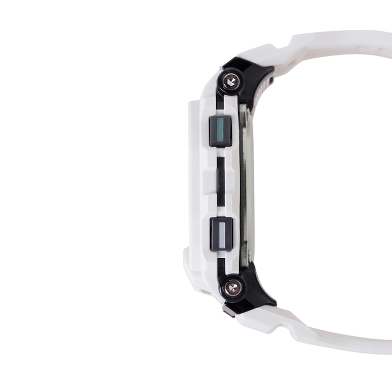 Main Image 3 of Casio G-Shock MOVE Tracker Digital Watch with Black Dial and White Resin Strap (Model: GBD200-7)