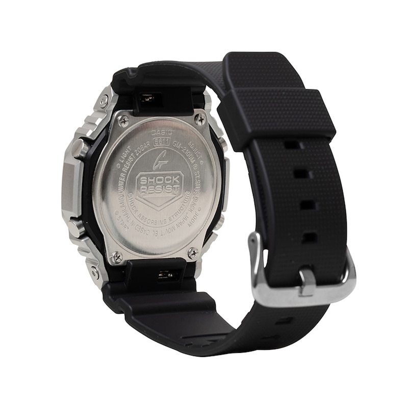 Main Image 2 of Men's Casio G-Shock G-Steel Analog/Digital Watch with Black Dial and Black Resin Strap (Model: GM2100M-1A)