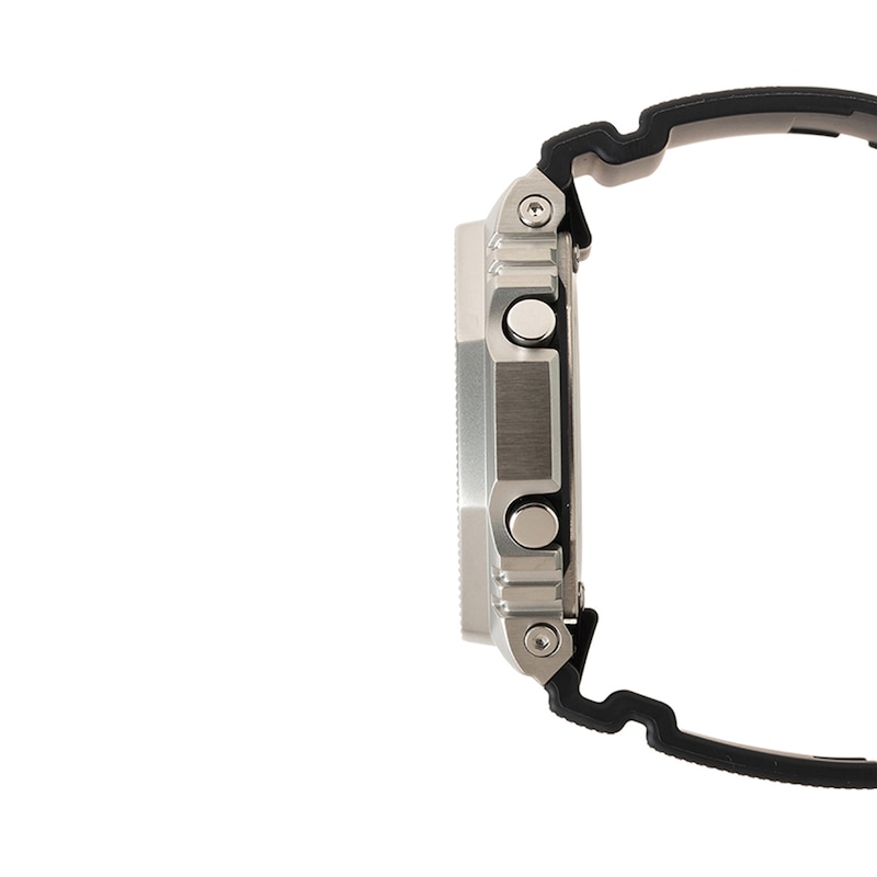 Main Image 3 of Men's Casio G-Shock G-Steel Analog/Digital Watch with Black Dial and Black Resin Strap (Model: GM2100M-1A)