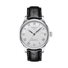Thumbnail Image 1 of Men's Tissot Le Locle Powermatic 80 Automatic Watch with Silver-Tone Dial Black Leather Strap (Model: T0064071603300)