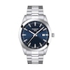 Thumbnail Image 1 of Men's Tissot Gentleman Analog Watch with Navy Dial and Stainless Steel Bracelet (Model: T1274101104100)