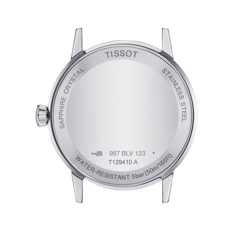 Main Image 3 of Men's Tissot Classic Dream Analog Watch with White Dial and Stainless Steel Bracelet (Model: T1294101101300)