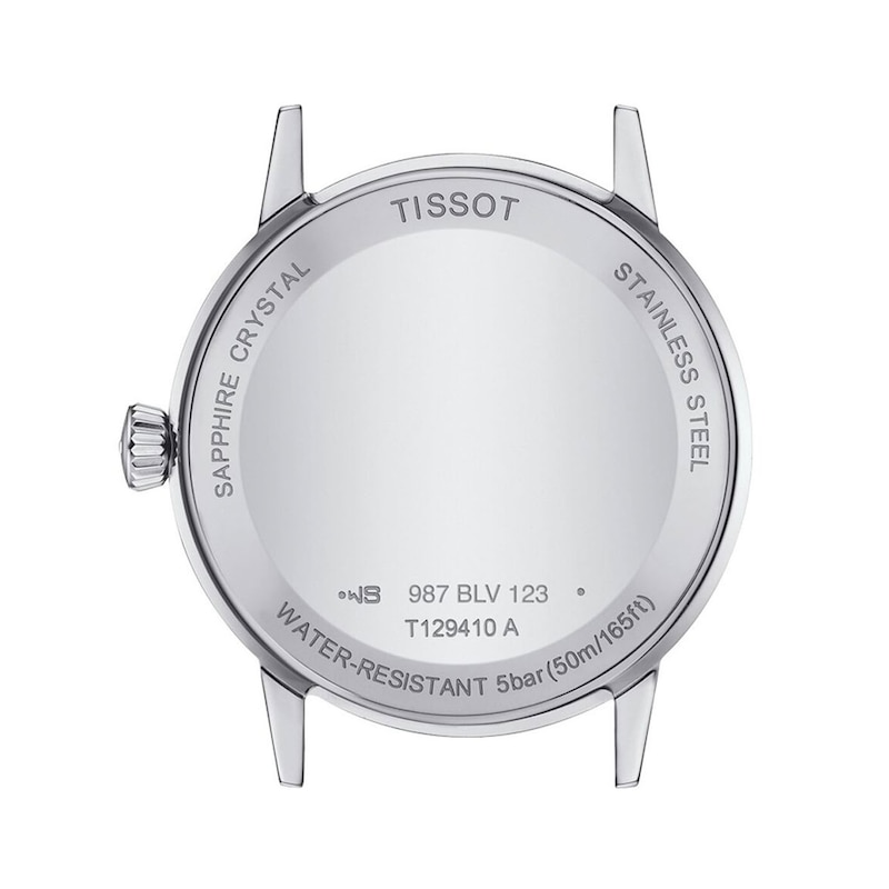 Main Image 3 of Men's Tissot Classic Dream Analog Watch with Black Dial and Stainless Steel Bracelet (Model: T1294101105300)