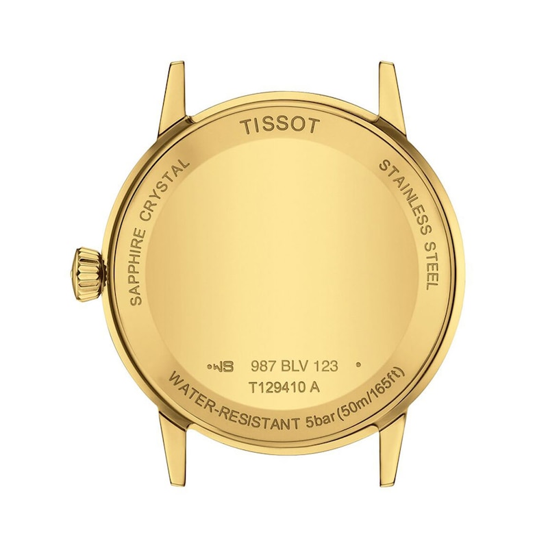 Main Image 3 of Men’s Tissot Classic Dream Analog Watch with Ivory Dial in Gold-Tone PVD Stainless Steel (Model: T1294103626100)