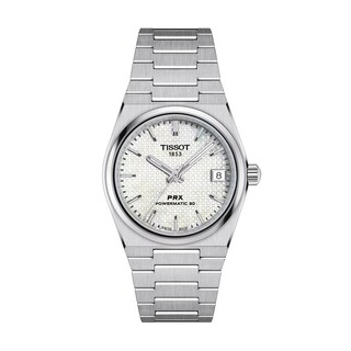 Unisex Tissot PRX 35mm Powermatic 80 Automatic Watch with Mother-of-Pearl Dial (Model: T1372071111100)