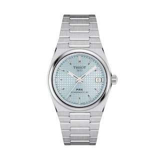 Unisex Tissot PRX 35mm Powermatic 80 Automatic Watch with Ice Blue Dial (Model: T1372071135100)