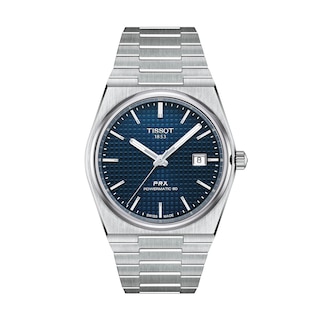 Men's Tissot PRX 40mm Powermatic 80 Automatic Watch with Navy Blue Dial (Model: T1374071104100)
