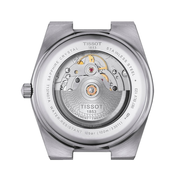 Men's Tissot PRX 40mm Powermatic 80 Automatic Watch with Black Dial (Model: T1374071105100)