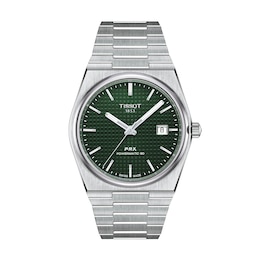 Men's Tissot PRX 40mm Powermatic 80 Automatic Watch with Green Dial (Model: T1374071109100)