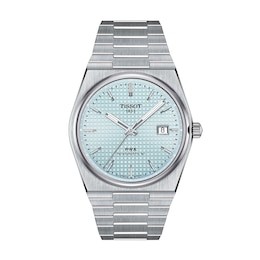 Men's Tissot PRX 40mm Powermatic 80 Automatic Watch with Ice Blue Dial (Model: T1374071135100)