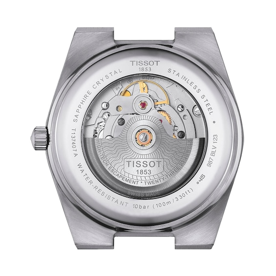 Men's Tissot PRX 40mm Powermatic 80 Automatic Watch with Ice Blue Dial (Model: T1374071135100)