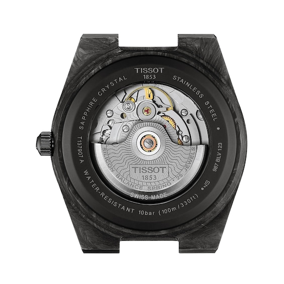 Men’s Tissot PRX Carbon Powermatic 80 Automatic Watch with Black Dial (Model: T1379079720100)