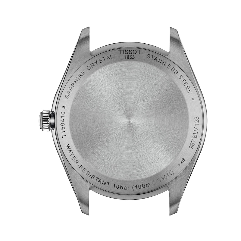 Main Image 2 of Men's Tissot PR 100 Analog Watch with Black Dial and Black Leather Strap (Model: T1504101605100)