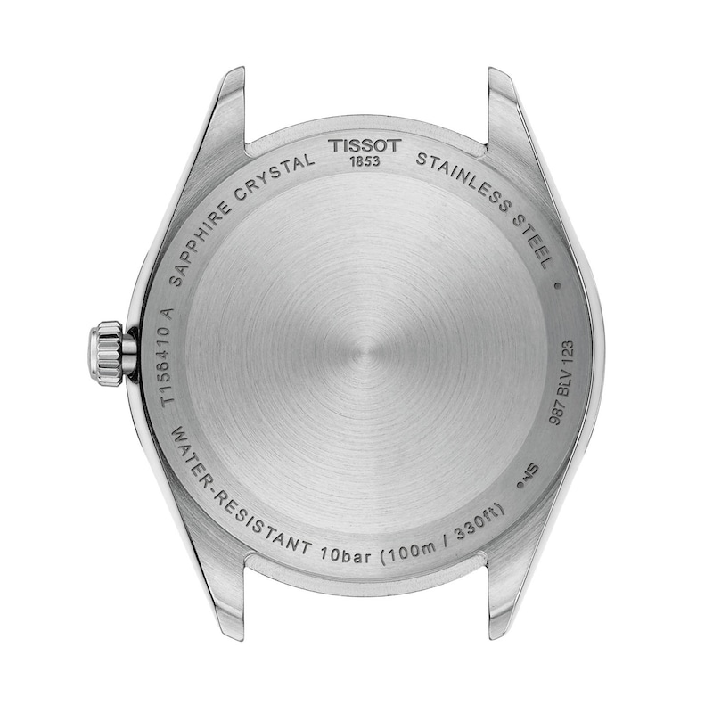 Main Image 3 of Men's Tissot Ballade Analog Watch with Navy Blue Dial and Stainless Steel Bracelet (Model: T1564101104100)