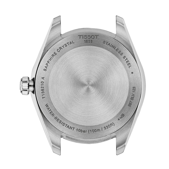 Ladies' Tissot Ballade Analog Watch with Blue Dial and Stainless Steel Bracelet (Model: T1562101135100)