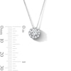 Thumbnail Image 2 of 1 CT. T.W. Certified Lab-Grown Diamond Frame Pendant in 10K White Gold (F/VS2) - 19"