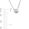 Thumbnail Image 2 of 1 CT. T.W. Certified Lab-Grown Diamond Solitaire Pendant and Stud Earrings Set in Sterling Silver (F/VS2)