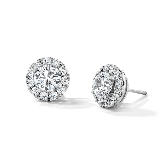 2 CT. T.w. Certified Lab-Grown Diamond Frame Stud Earrings in 10K White Gold (F/Vs2)