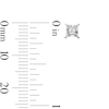Thumbnail Image 2 of 1/4 CT. T.W. Certified Princess-Cut Lab-Grown Diamond Solitaire Stud Earrings in Sterling Silver (F/VS2)