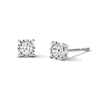 Thumbnail Image 1 of 1/4 CT. T.W. Certified Lab-Grown Diamond Solitaire Stud Earrings in Sterling Silver (F/VS2)