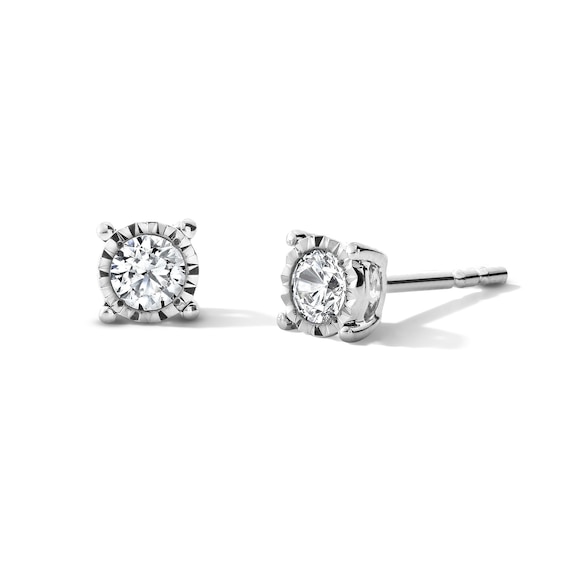 1/4 CT. T.w. Certified Lab-Grown Diamond Solitaire Stud Earrings in Sterling Silver (F/Vs2)