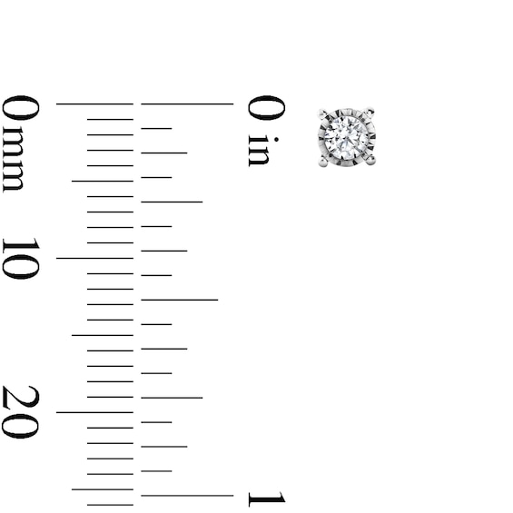 1/4 CT. T.w. Certified Lab-Grown Diamond Solitaire Stud Earrings in Sterling Silver (F/Vs2)