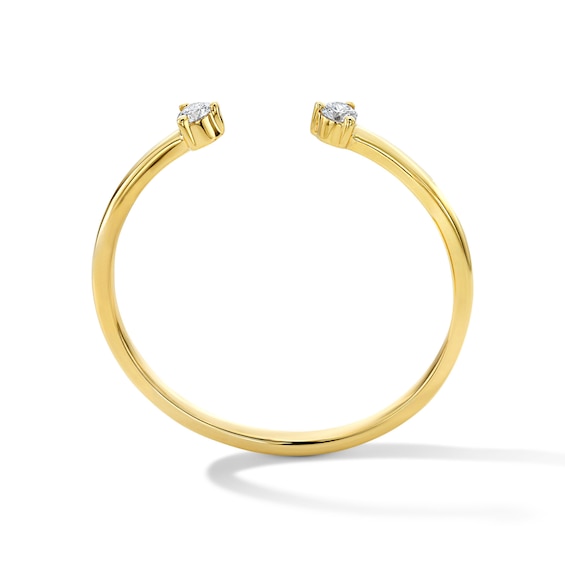1/20 CT. T.w. Diamond Open Ring in 10K Gold