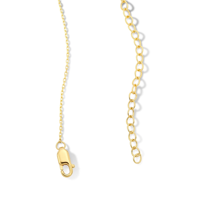 Main Image 2 of 1/8 CT. T.W. Diamond Tilted Butterfly Necklace in 10K Gold 18”