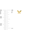 Thumbnail Image 2 of Butterfly Mini Stud Earrings with Diamond Accents in 10K Gold