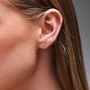 Thumbnail Image 2 of 1/10 CT. T.W. Diamond Triangle Stud Earrings in 10K Gold