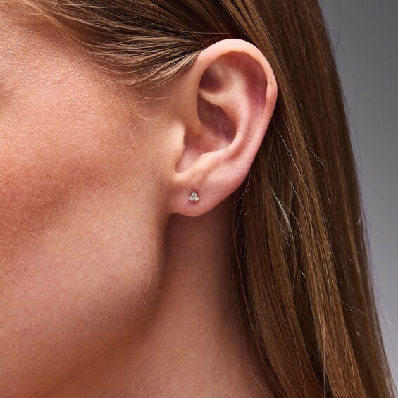 1/10 CT. T.w. Diamond Triangle Stud Earrings in 10K Gold