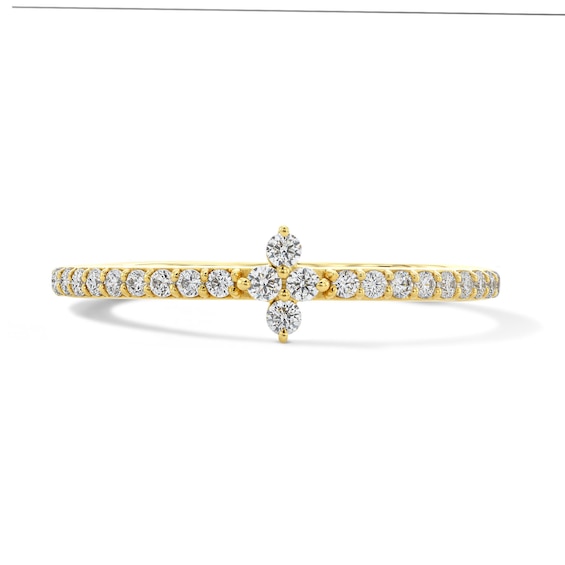 1/5 CT. T.w. Diamond Star Ring in 10K Gold