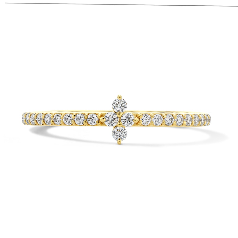 Main Image 1 of 1/5 CT. T.W. Diamond Star Ring in 10K Gold