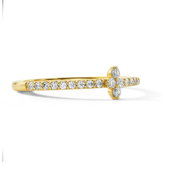 1/5 CT. T.w. Diamond Star Ring in 10K Gold