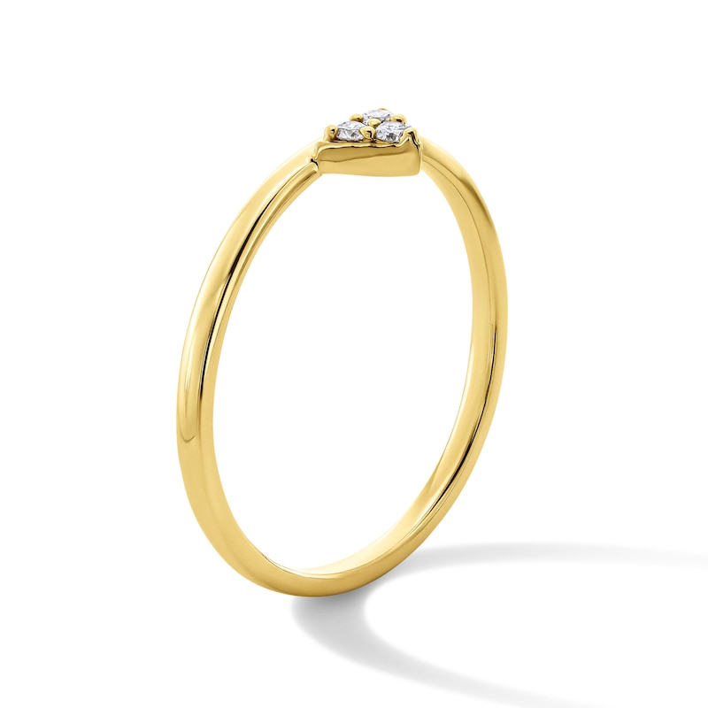 Main Image 3 of 1/20 CT.T.W. Diamond Band in 10K Gold (I/I2)