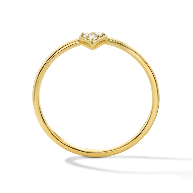 Main Image 5 of 1/20 CT.T.W. Diamond Band in 10K Gold (I/I2)