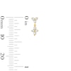 Thumbnail Image 3 of 1/5 CT. T.W. Diamond Star Drop Earrings in 10K Gold