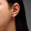 Thumbnail Image 2 of 1/10 CT. T.W. Diamond Butterfly Stud Earrings in 10K Gold