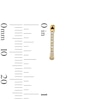 Thumbnail Image 3 of 1/10 CT. T.W. Diamond Hoop Earrings in 10K Gold