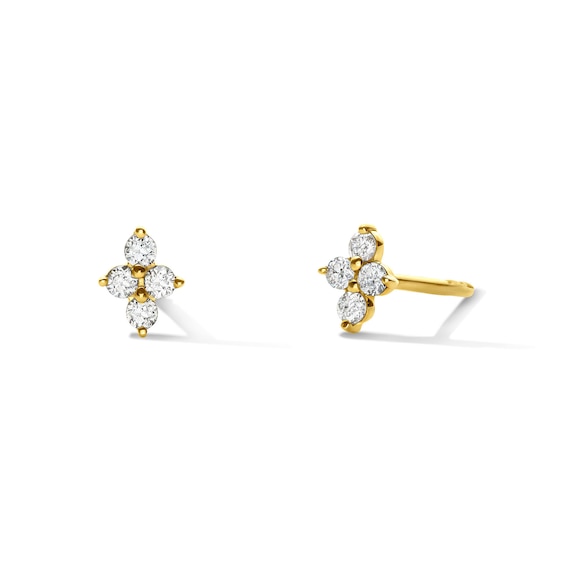 1/10 CT. T.w. Diamond Star Stud Earrings in 10K Gold