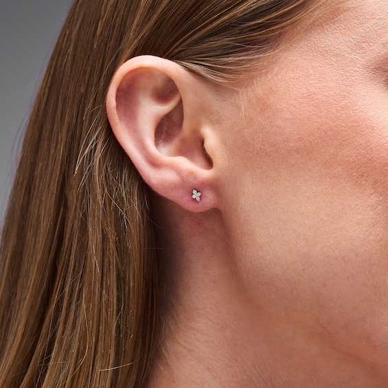 1/10 CT. T.w. Diamond Star Stud Earrings in 10K Gold