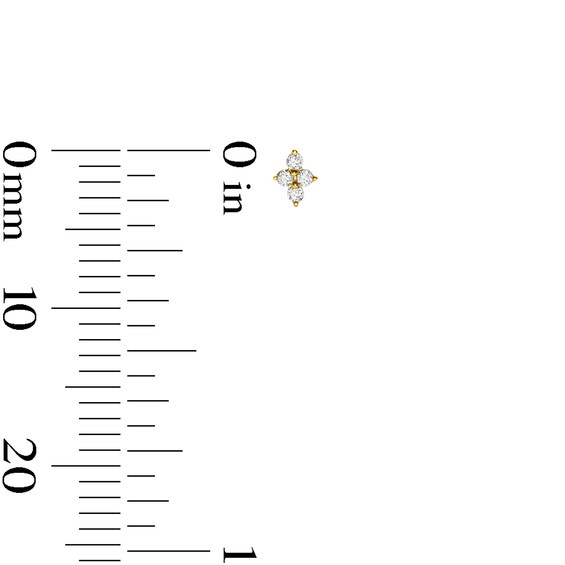 1/10 CT. T.w. Diamond Star Stud Earrings in 10K Gold