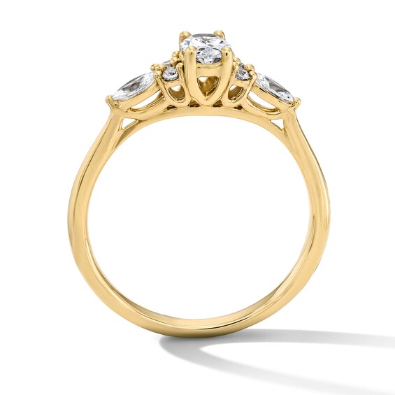 1/2 CT. T.w. Oval Lab-Grown Diamond Engagement Ring in 10K Gold (F/Vs2)