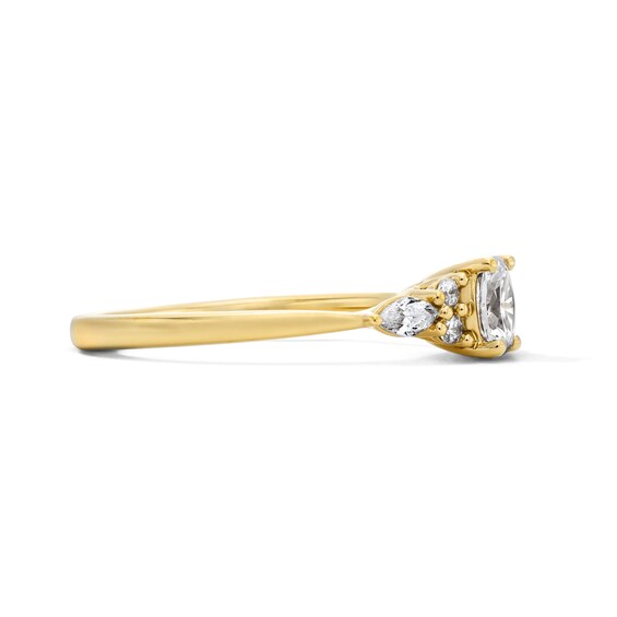 1/2 CT. T.w. Oval Lab-Grown Diamond Engagement Ring in 10K Gold (F/Vs2)