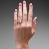 Thumbnail Image 2 of 4 CT. T.W. Oval Certified Lab-Grown Diamond Bridal Set in 14K Rose Gold (F/VS2)