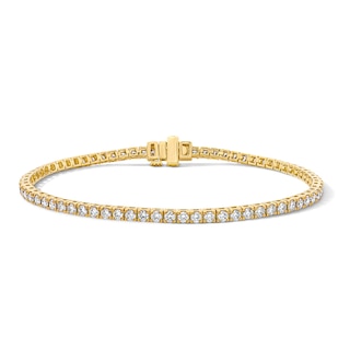 3 CT. T.W. Lab-Grown Diamond Tennis Bracelet Sterling Silver with 10K Gold Plate - 7.0"