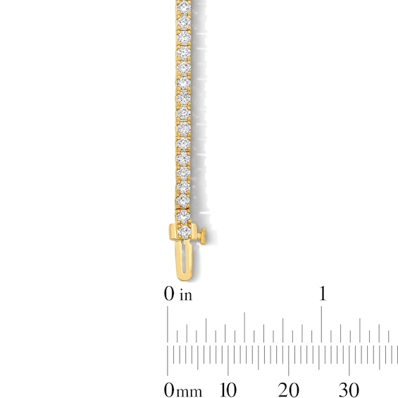 3 CT. T.w. Lab-Grown Diamond Tennis Bracelet Sterling Silver with 10K Gold Plate - 7.0"